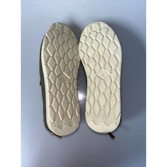 Sperry Size 7.5 M MOC-SIDER Olive Leather Moccasin Loafers New Women's Shoes - Picture 9 of 11